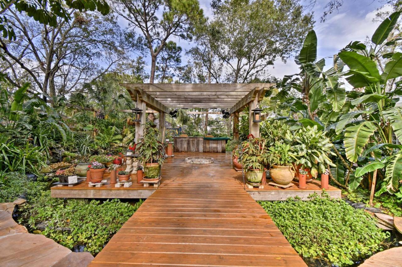 Sarasota Bungalow With Pergola, Garden And Waterfalls! Vila Exterior foto